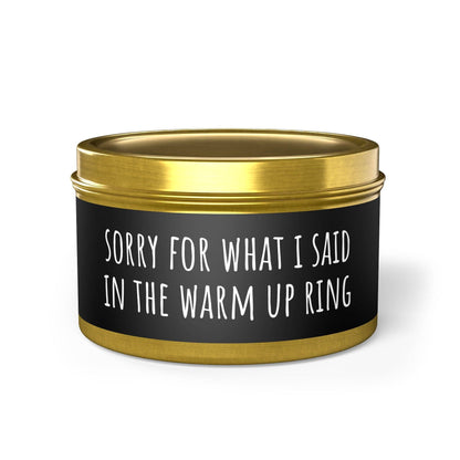 Tin Candles - Warm Up Ring: Gold / Vanilla Bean / 4oz