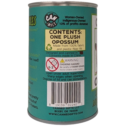 Oliver the Canned Opossum | Stuffed Animal Plush w/Jokes: Regular Lid
