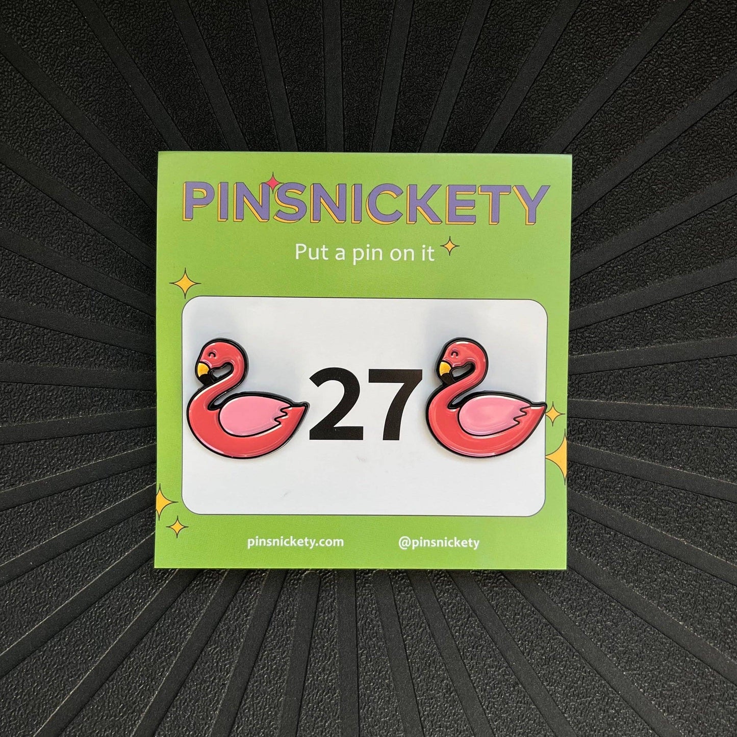 Flamingo Saddle Pad Pins