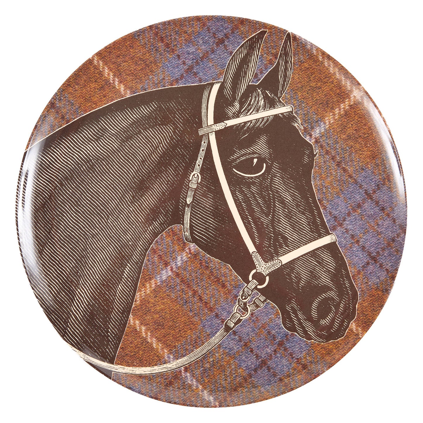 EQUUS TWEED DINNER PLATES SET/4