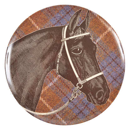 EQUUS TWEED DINNER PLATES SET/4