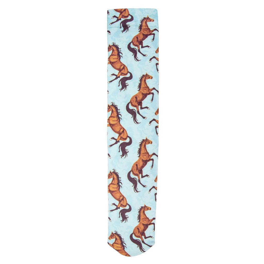 AWST Int'l Lila Bay Horses Socks: Purple