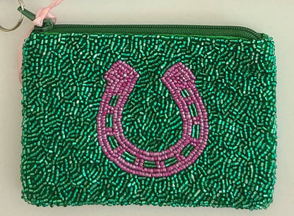 SCP-1611 - Beaded Elegance Women's Coin Purse: Teal