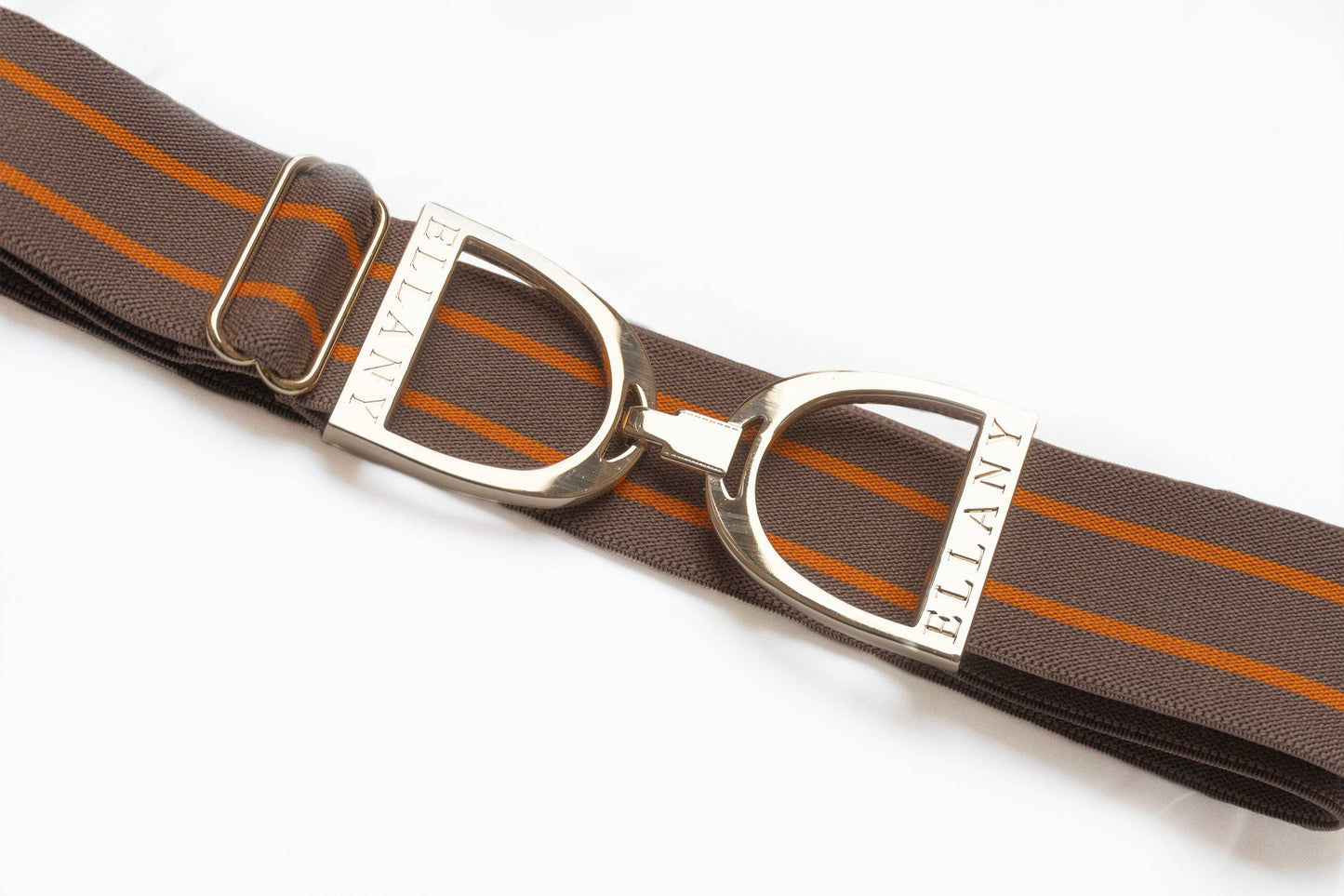 Ellany Houston Ophelia - 1.5" Gold Stirrup Equestrian Elastic Belt