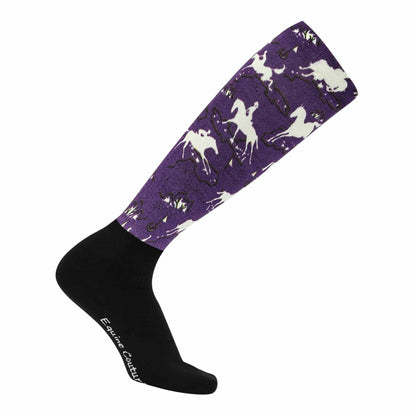 Equine Couture Ladies OTC Boot Socks- Cross Country Phase: STD