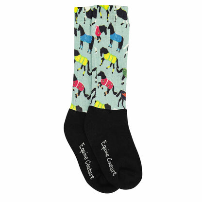 Equine Couture Children'S OTC Boot Socks- All Bundled Up: STD
