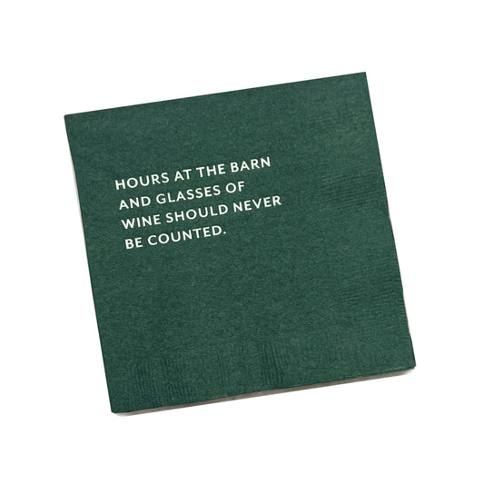 "Never Count" Cocktail Napkins