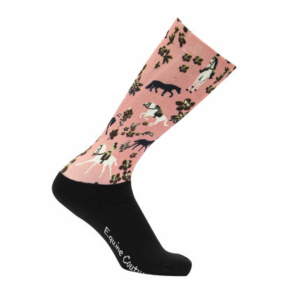 Equine Couture Children'S OTC Boot Socks- Springtime Schooling: STD