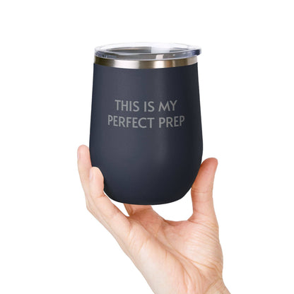 Wine Tumbler, 12oz - Perfect Prep: Black / 12oz