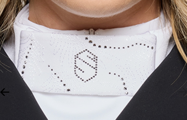 Samshield Plastron Premium Stock Tie Crystal Ferna - Light Chrome - SS26