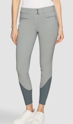 Samshield Ladies Chloe Metal Dots Mid Rise Knee Patch Breech Granit Grey SS26