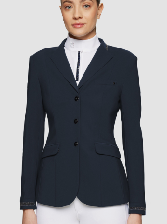 Samshield Ladies RAFAELLA CRYSTAL FABRIC Show Coat - Navy - SS26