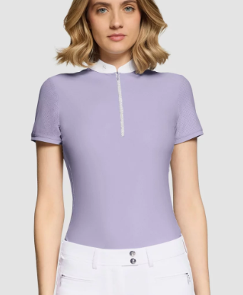 Samshield Ladies Show Shirt Short Sleeve Aloise Lavender Grey  -  SS26